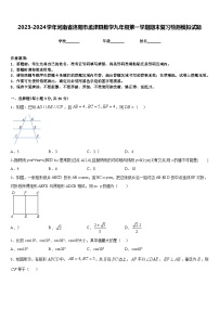 2023-2024学年河南省洛阳市孟津县数学九年级第一学期期末复习检测模拟试题含答案