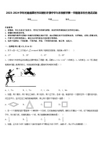 2023-2024学年河南省漯河市召陵区许慎中学九年级数学第一学期期末综合测试试题含答案