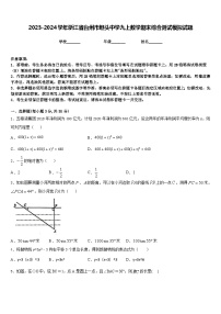 2023-2024学年浙江省台州市坦头中学九上数学期末综合测试模拟试题含答案