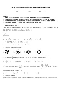 2023-2024学年浙江省嘉兴地区九上数学期末检测模拟试题含答案