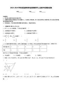 2023-2024学年湖北省荆州市监利县数学九上期末考试模拟试题含答案