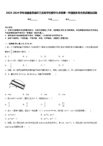 2023-2024学年湖南省常德芷兰实验学校数学九年级第一学期期末综合测试模拟试题含答案