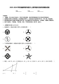 2023-2024学年湖南邵阳市城区九上数学期末质量检测模拟试题含答案