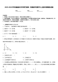 2023-2024学年湖南省长沙市青竹湖湘一外国语学校数学九上期末经典模拟试题含答案