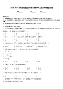 2023-2024学年湖南省益阳市桃江县数学九上期末调研模拟试题含答案