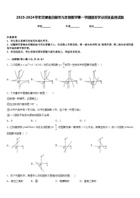 2023-2024学年甘肃省白银市九年级数学第一学期期末学业质量监测试题含答案