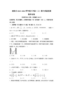 辽宁省锦州市凌海市2023-2024学年八年级上学期期中质量检测数学试卷(含解析)