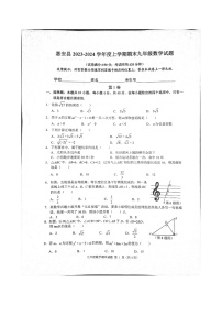 福建省 泉州市惠安县2023-2024学年 九年级上学期期末数学试卷