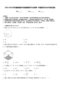 2023-2024学年福建省南平市浦城县数学九年级第一学期期末学业水平测试试题含答案