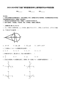 2023-2024学年广东省广州市荔湾区统考九上数学期末学业水平测试试题含答案