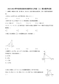 2023-2024学年吉林省吉林市蛟河市九年级（上）期末数学试卷(含解析）