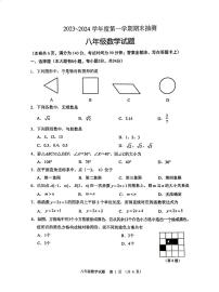 江苏省徐州市2023-2024学年八年级上学期1月期末数学试题