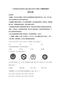 广东省汕头市金平区2023-2024学年九年级上学期期末数学模拟试题（含答案）