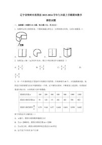 辽宁省铁岭市昌图县2023-2024学年九年级上学期期末数学模拟试题（含答案）