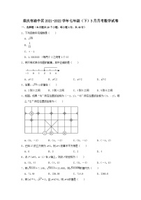 重庆市渝中区2021-2022学年七年级（下）3月月考数学试卷（WORD版无答案）