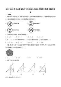 2021-2022学年山东省临沂市兰陵县八年级上学期期中数学试题及答案