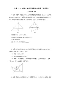 人教版九年级数学下册基础知识专项讲练 专题27.42 相似三角形与旋转综合专题（培优篇）（专项练习）