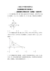 专题01~02 函数图像与系数关系（选填题）-中考数学二轮复习名校模拟题重要考点分类汇编（安徽专用）