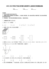 2023-2024学年辽宁省大连市普兰店区数学九上期末复习检测模拟试题含答案