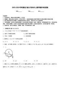 2023-2024学年黑龙江省大兴安岭九上数学期末考试试题含答案