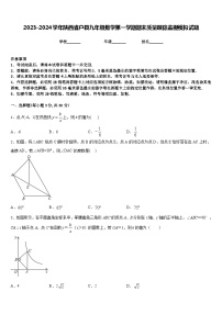 2023-2024学年陕西省户县九年级数学第一学期期末质量跟踪监视模拟试题含答案