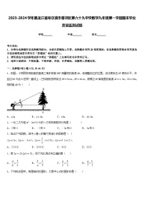 2023-2024学年黑龙江省哈尔滨市香坊区第六十九中学数学九年级第一学期期末学业质量监测试题含答案