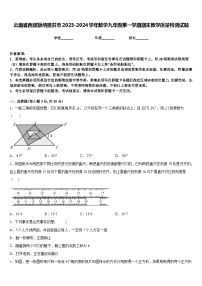 云南省西双版纳景洪市2023-2024学年数学九年级第一学期期末教学质量检测试题含答案