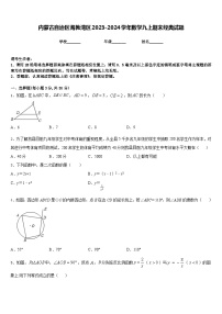 内蒙古自治区海勃湾区2023-2024学年数学九上期末经典试题含答案