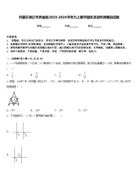 内蒙古通辽市奈曼旗2023-2024学年九上数学期末质量检测模拟试题含答案