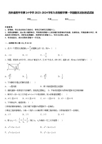 吉林省四平市第14中学2023-2024学年九年级数学第一学期期末达标测试试题含答案