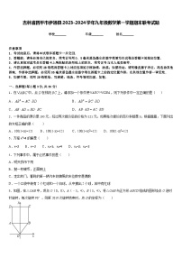 吉林省四平市伊通县2023-2024学年九年级数学第一学期期末联考试题含答案