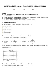 四川省内江市球溪中学2023-2024学年数学九年级第一学期期末复习检测试题含答案