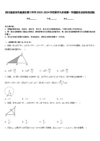 四川省宜宾市南溪区第三中学2023-2024学年数学九年级第一学期期末达标检测试题含答案