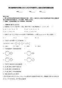 四川省绵阳市安州区2023-2024学年数学九上期末达标检测模拟试题含答案