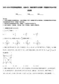 2023-2024学年贵州省贵阳市、六盘水市、安顺市数学九年级第一学期期末学业水平测试试题含答案