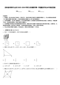 吉林省长春市九台市2023-2024学年九年级数学第一学期期末学业水平测试试题含答案