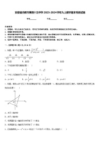 安徽省合肥市第四十五中学2023-2024学年九上数学期末检测试题含答案