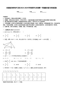 安徽省合肥市庐江县2023-2024学年数学九年级第一学期期末复习检测试题含答案