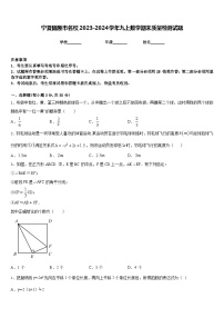 宁夏固原市名校2023-2024学年九上数学期末质量检测试题含答案