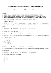 宁夏银川市名校2023-2024学年数学九上期末质量跟踪监视试题含答案