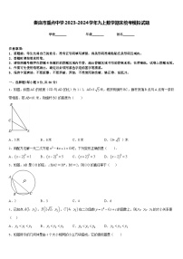 娄底市重点中学2023-2024学年九上数学期末统考模拟试题含答案