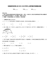 安徽省蚌埠市淮上区2023-2024学年九上数学期末检测模拟试题含答案