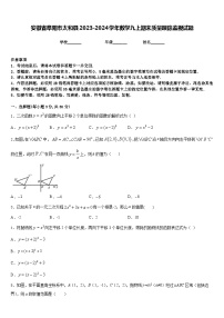 安徽省阜阳市太和县2023-2024学年数学九上期末质量跟踪监视试题含答案