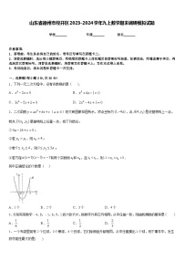 山东省德州市经开区2023-2024学年九上数学期末调研模拟试题含答案