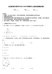 山东省日照于里中学2023-2024学年数学九上期末监测模拟试题含答案