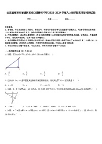 山东省莱芜市莱城区茶业口镇腰关中学2023-2024学年九上数学期末质量检测试题含答案