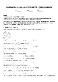 山东省烟台市莱山区2023-2024学年九年级数学第一学期期末经典模拟试题含答案