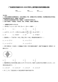 广东省茂名市高州2023-2024学年九上数学期末质量检测模拟试题含答案