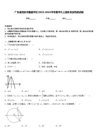 广东省茂名市直属学校2023-2024学年数学九上期末质量检测试题含答案