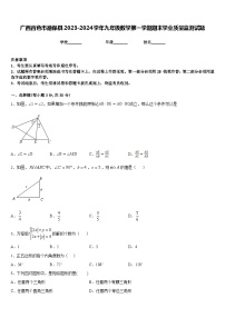 广西百色市德保县2023-2024学年九年级数学第一学期期末学业质量监测试题含答案